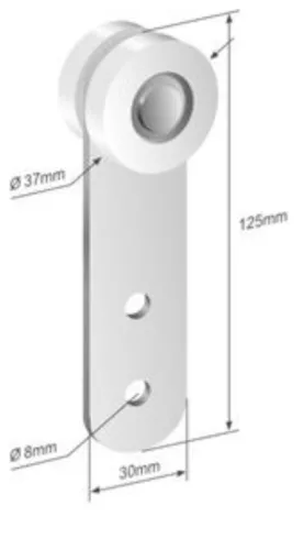 Rolă de prelată D-37/8mm