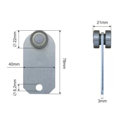Role de încărcare Kögel 40*80mm