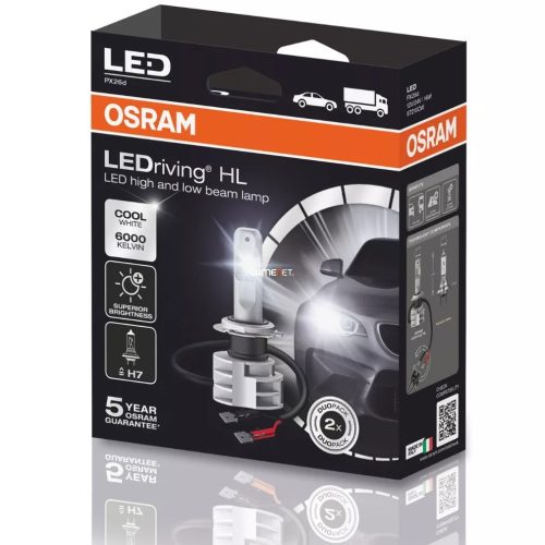 Set becuri cu led H7 12/24V 6000LM