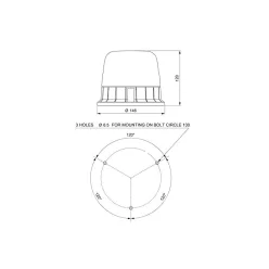 Lumină de schi rotativă GALAXY LED 10-30V