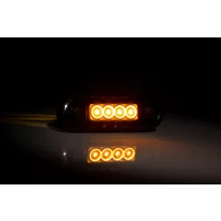 Indicator de poziție galben 4 LED-uri (fum)