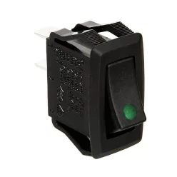 Comutator cu 2 poziții 12/24V 10A (verde)