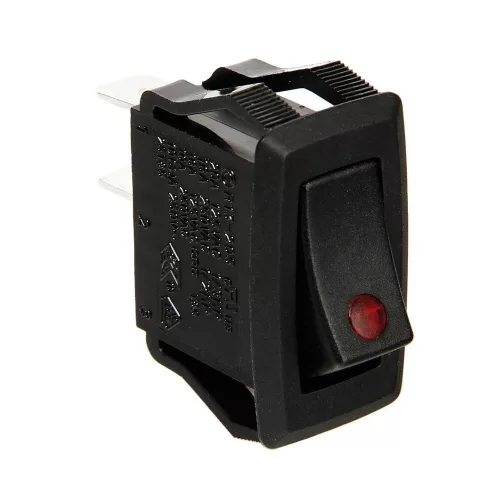 Comutator cu 2 poziții 12/24V 10A (roșu)