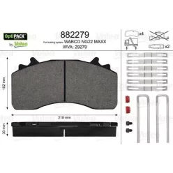 Set de plăcuțe de frână MAN TGX/TGS