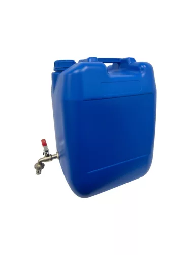 Ulcior de apă cu robinet metalic 20L (albastru)