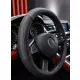 HUSA PIELE PENTRU VOLAN 37-39CM PIELE NATURALĂ NEGRU/ROȘU