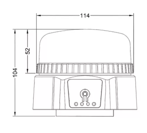 Lanternă magnetică cu acumulator 12-24V reîncărcabilă cu telecomandă