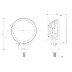 Lampă de lucru Ledes 6 LED 2500LUM