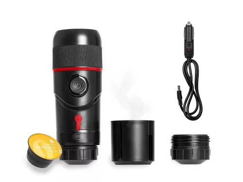 APARAT DE CAFEA 12V CAPSULĂ 60ML 80W  CU MUFA DE BRICHETA