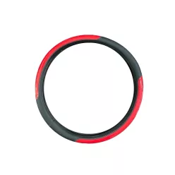   HUSA PENTRU VOLAN 44-46CM EFECT DE PIELA, CU MODEL CARBON NEGRU/ROȘU