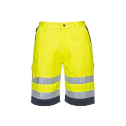 PANTALONI SCURT REFLECTORIZANT GALBEN NEON