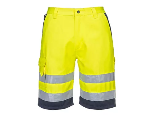 PANTALONI SCURT REFLECTORIZANT GALBEN NEON