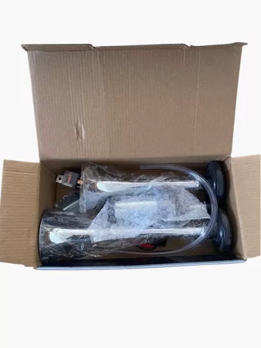 Claxon electric 12V dublu + compresor, plastic culoare crom, 150 dB, 29/23 cm
