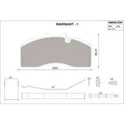 Kit de plăcuțe de frână BPW