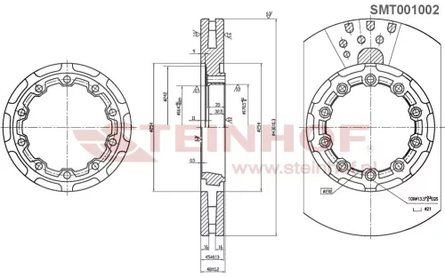 Disc de frână SAF SK RB 9022