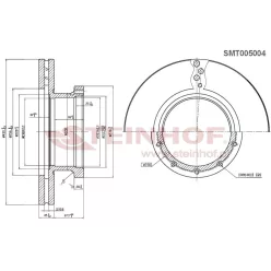 Disc de frână Mercedes Actross/Axor
