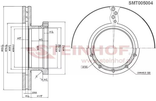 Disc de frână Mercedes Actross/Axor