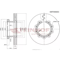 Disc de frână MAN, MAN107, TGA, F2000