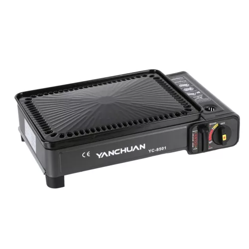 Aragaz portabil cu blat de fier