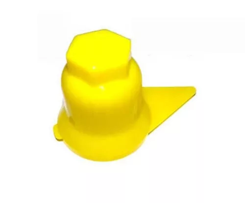 Capac cu șurub 33mm galben cu indicator de slăbire