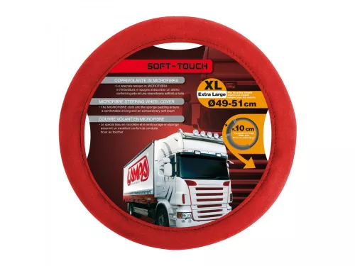 HUSA VOLAN CAMION 49-51cm SOFT ROSU
