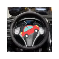 PROTECTOR DE GHIDON 40CM DIN PIELE NATURALĂ NEGRU VAN
