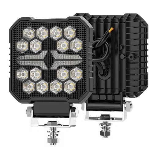 Lumină de lucru cu LED 16 LED + lumină de poziție galbenă