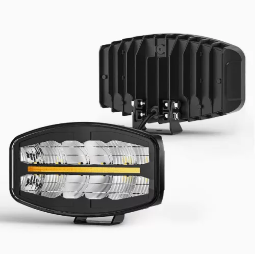 LED cu fază lungă 25 cm + LED cu lumină de poziție galbenă