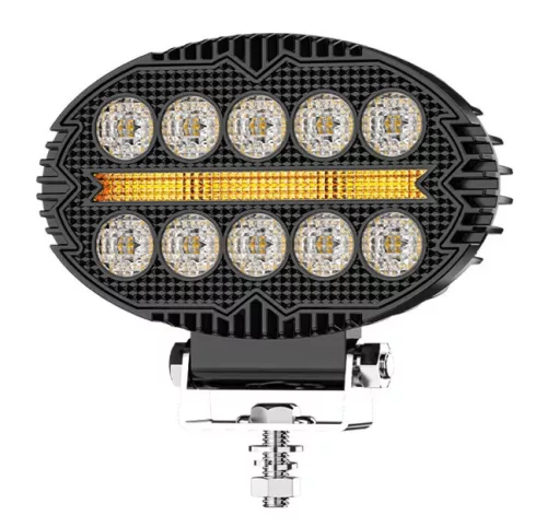 Lumină de lucru LED ovală 10 LED + indicator de poziție galben