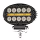 Lumină de lucru LED ovală 10 LED + indicator de poziție galben