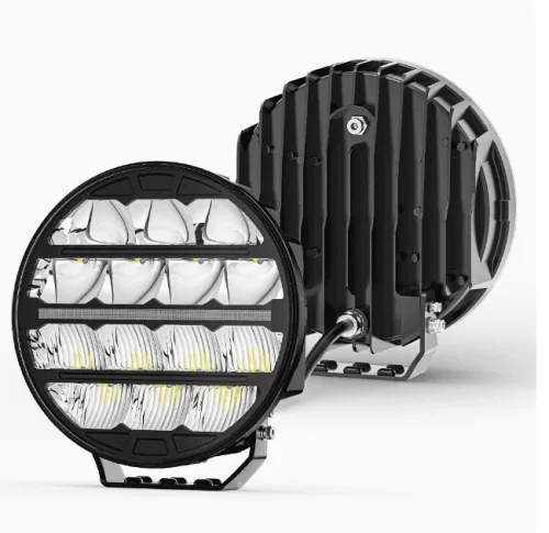 LED fază lungă 23 cm + LED lumină de poziție galbenă
