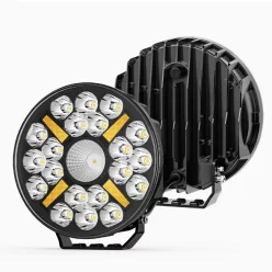 LED fază lungă 23 cm + LED lumină de poziție galbenă