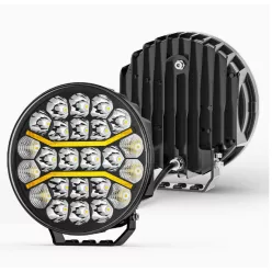 LED fază lungă 23 cm + LED lumină de poziție galbenă