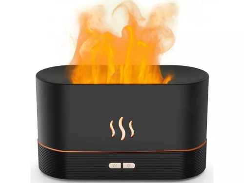 DIFUZOR DE ULEIURI ESENȚIALE PENTRU PARFUMURI AUTO CU EFECT DE FOC, ALIMENTAT PRIN USB