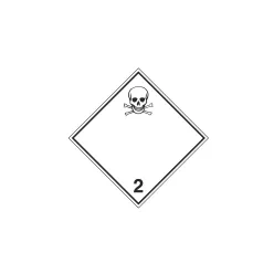 AUTOCOLANT ADR 2.3 (GAZ TOXIC) 10x10cm