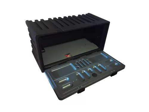 LADA PLASTIC PENTRU SCULE SAU ALIMENTE 1000x500x470 GRI - NEGRU