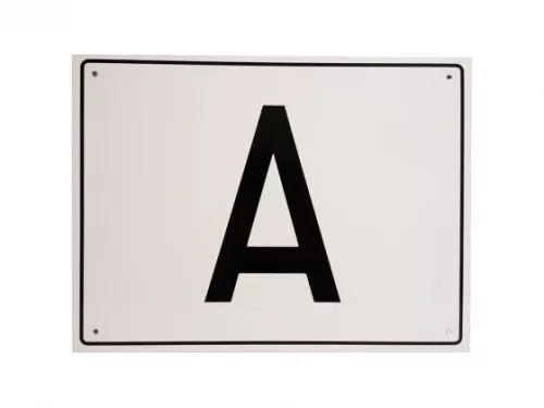 TABLA, PLACA CU LITERA "A" DESEURI PERICULOASE (300x400)