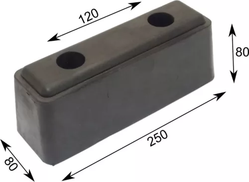 Cauciuc de impact 250 X 80 X 80 X 80