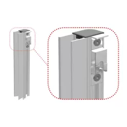 Încuietoare cu bolț 400 metalic contra stânga