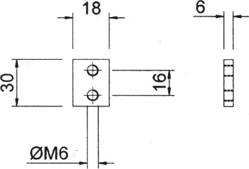 Set de buzunare pentru încuietoare de capăt din aluminiu