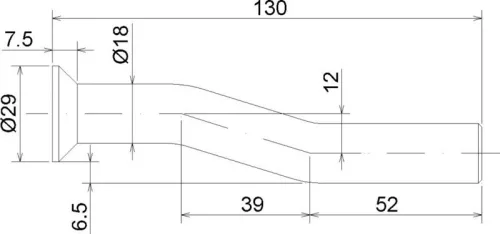 Ax / pivot de basculare indoit
