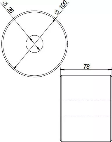 Tampon de cauciuc 80x100mm