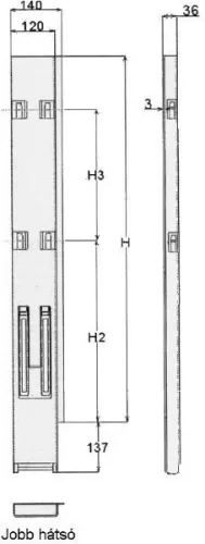 Rakonca 1000 spate stânga
