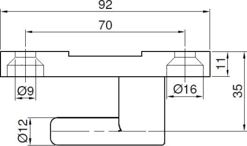 Set de balama 90 mm TIR