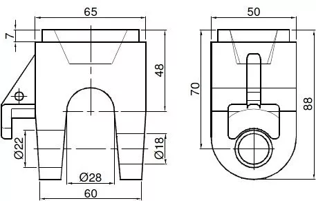 Set de furci basculante 5t
