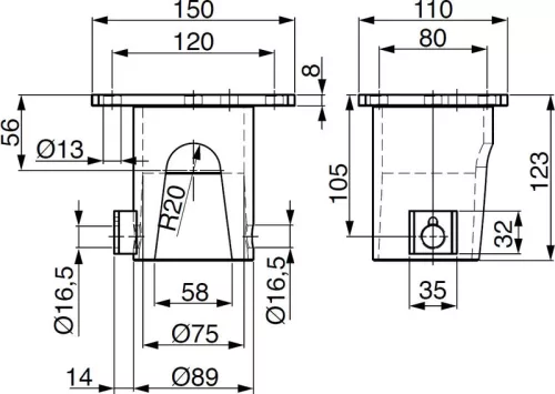 Set de bile cu înclinare orizontală 73mm