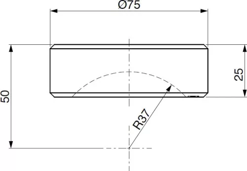 Set de bile cu înclinare orizontală 73mm