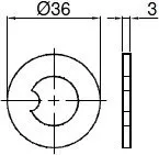 Soclu pentru sferă de 60/75mm 1 canelură