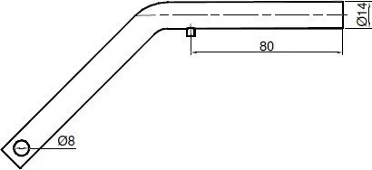 Ștecher pentru sfera basculantă de 50 mm 14