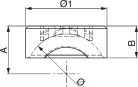 Inserție din plastic pentru sfera de 80 mm